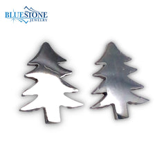 Stainless Steel Pine Tree Earrings
