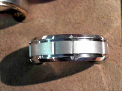 *ALLOY Sample* of our 14 Karat White Gold 7mm Wedding Band 
Ring Size