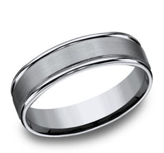 Titanium Comfort Fit 6mm Band with Satin Finish- Size 9.5