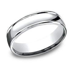 14 Karat White Gold 6mm Band- Special Order Only
