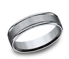 Titanium Comfort Fit 6mm Band with Satin Finish- Size 11