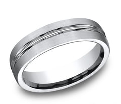 Cobalt Chrome 6mm Comfort Fit Wedding Band-