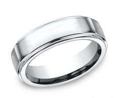 Cobalt Chrome 7mm Comfort-Fit Wedding Band- Special Order Only