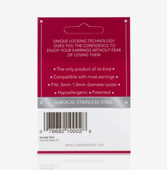 Silver Locking Earring Backs