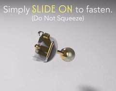 Silver Locking Earring Backs