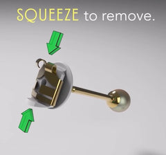 Silver Locking Earring Backs