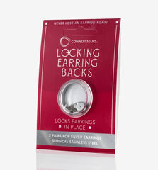 Silver Locking Earring Backs