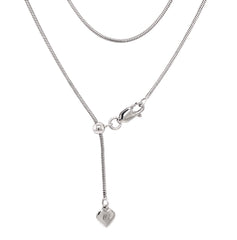22" Sterling Silver Adjustable Snake Chain