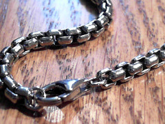 24" Sterling Silver 3.6mm Venetian/Rounded Box Chain