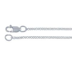 18" Sterling Silver 1.3mm Rolo Chain