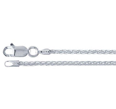 18" Sterling Silver 1.6mm Wheat Chain