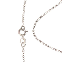 18" Sterling Silver 1.3mm Rolo Chain