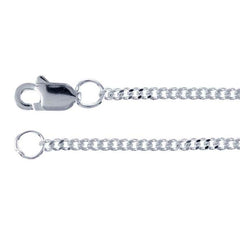 30" Sterling Silver 1.5mm Curb Chain