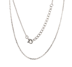 30" Sterling Silver Rolo Chain