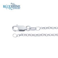 18" Sterling Silver 1.9mm Round Rolo Chain