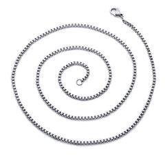 18' Sterling Silver 1mm Box Chain Necklace.