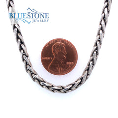 20" Sterling Silver Chain- 3.8mm-4.3mm