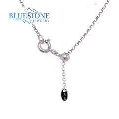 Sterling Silver Necklace with CZs- 18 Inches