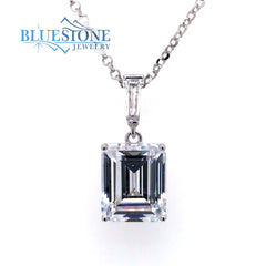 Sterling Silver Necklace with CZs- 18 Inches