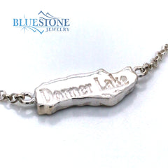 Silver Donner Lake Opal Necklace- 17 Inches