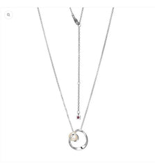 Silver Twisted Pearl Necklace