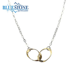 Silver & Gold Necklace- 19"