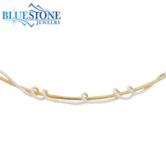 Silver & Gold Necklace - 20 Inches