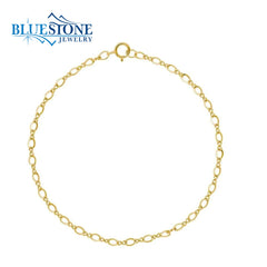 Silver Petite Figure Eight Link Charm Bracelet- 7 inches