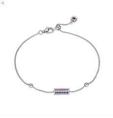 Silver Color Stone Bracelet