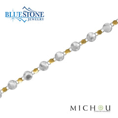 Silver & Gold Reversible Necklace- 18"