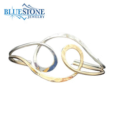 Sterling Silver & 14K Rose Gold Filled Cuff Bracelet