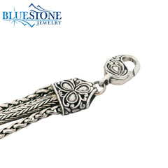 Sterling Silver Bracelet with 3 Strands - 8 Inches