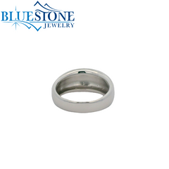 Sterling Silver Flat Dome Ring - Sz. 8