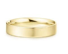 14KT Gold Plated Simple 4mm Smooth Layering Band - size 7.75