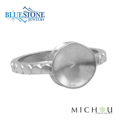 Sterling Silver Disc Ring- Size 7