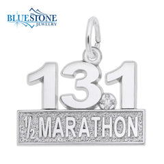 Sterling Silver 13.1 Half Marathon Charm