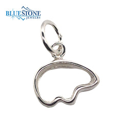 Small Sterling Silver Bear Outline Charm