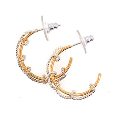 Silver & Gold Hoop Earrings
