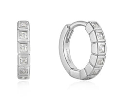 Sterling Silver Stud Earrings with CZs