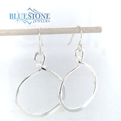 Sterling Silver Swirl Earrings
