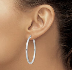 Sterling Silver Hoop Earrings- 42mm