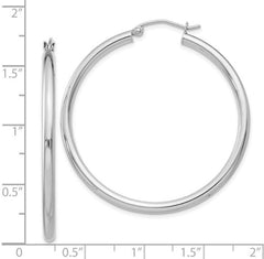 Sterling Silver Hoop Earrings- 42mm