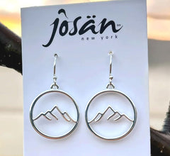 Sterling Silver Mountain Earrings