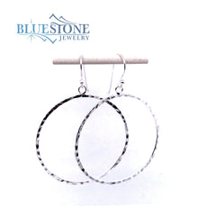 Sterling Silver Hoop Earrings- Large