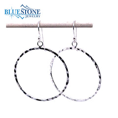 Sterling Silver Hoop Earrings- Medium