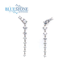 Sterling Silver CZ Earrings