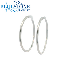 Sterling Silver 2mm Hoop Earrings