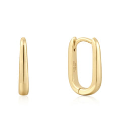 14kt Yellow Gold Plated Huggie Earrings