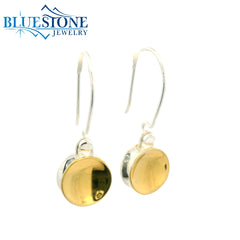 Silver & Gold Reversible Disc Earrings
