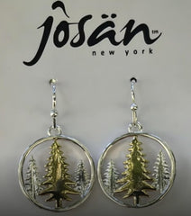 Hypoallergenic Sun and Trees Earrings